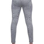 Slim Fit Crease Small Check Grey Jeggings