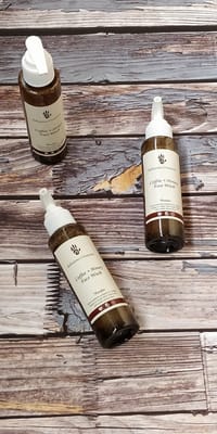 Coffee and honey face wash.