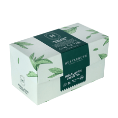Hustlebush Himalayan Green Tea 25 Pyramid Tea Bags Boosts Immunity Detox Tea