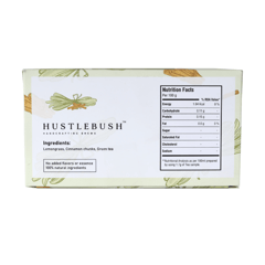 Hustlebush Lemongrass And Cinnamon Green Tea - 25 Pyramid Teabags
