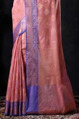 Banarasiya Women's Traditional Banarasi Silk Pink Saree