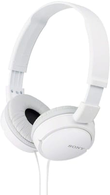 Sony MDR-ZX110A On-Ear Stereo Headphones (White)