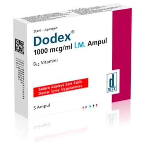 DODEX B12 1000 MCG/ML x 5 AMP