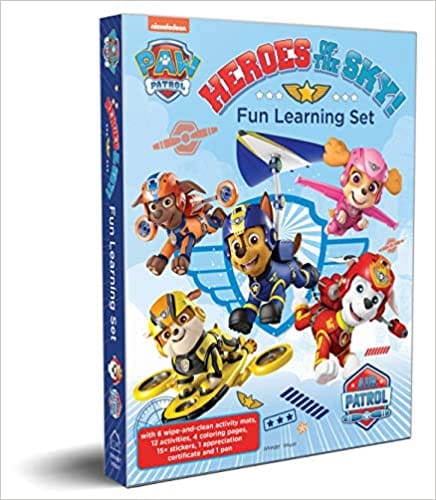 Nickelodeon Paw Patrol - Air Patrol Heroes Of The Sky! : Fun Learning Set (with Wipe and Clean Mats, Coloring Sheets, Stickers, Appreciation Certificate and Pen)