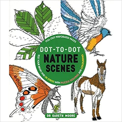 Dot-to-dot Nature Scenes Test Your Brain And De-stress With Puzzle Solving And Colouring