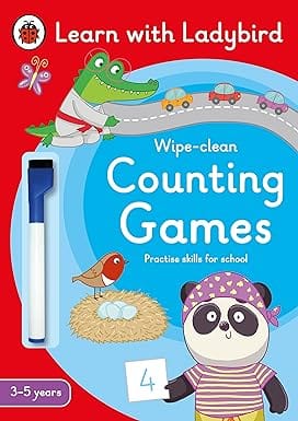 Counting Games A Learn With Ladybird Wipe-clean Activity Book