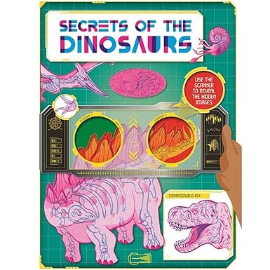 Secrets Of The Dinosaurs | Reference Book | Interactive Book | Book With Scanner | Activity Book About Dinosaurs