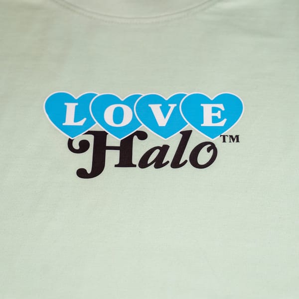 LOVE HALO T-SHIRT (MINT GREEN)