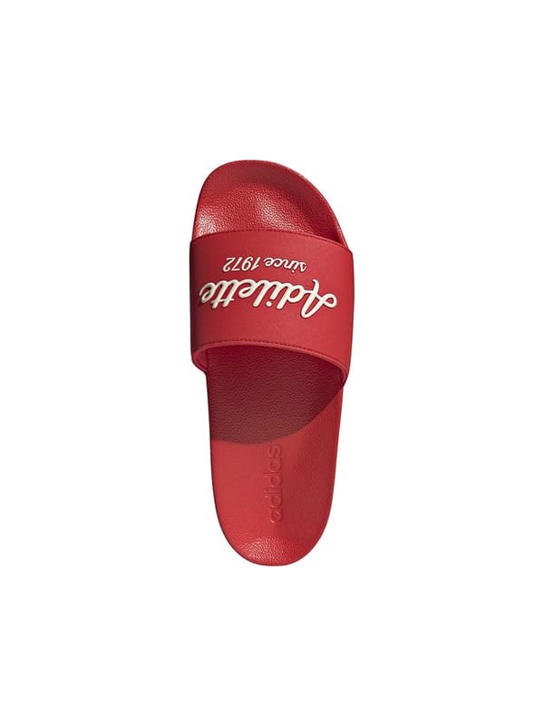 ADILETTE SHOWER Synthetic Flip Flops - Red