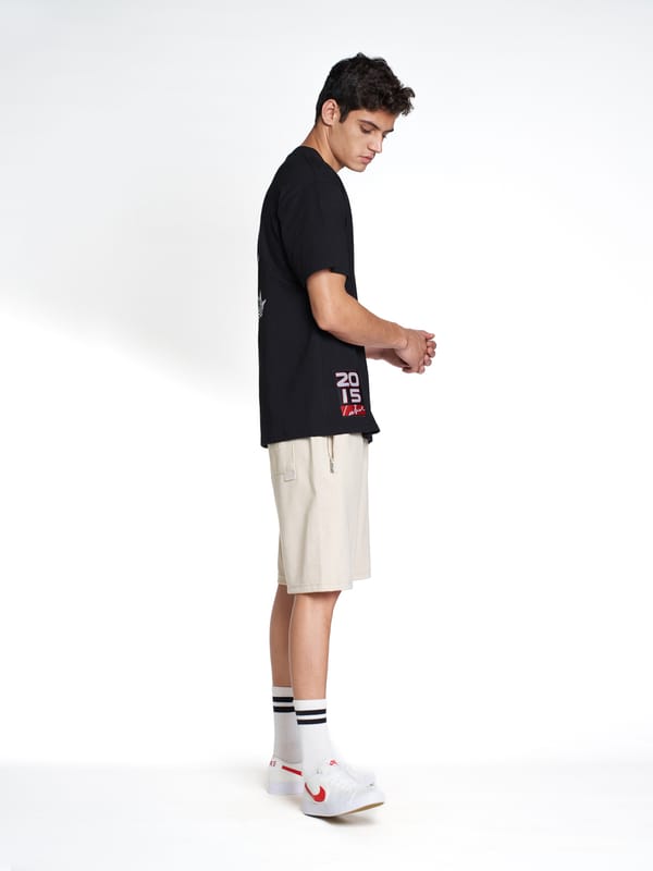 SPADE BACK PRINT RELAXED FIT T-SHIRT - BLACK