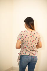 Women's Casual Floral Print Top