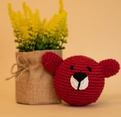 Handmade Crochet Stress Ball - Teddy (Pack Of 3)