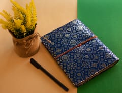 Handmade Diary / Royal Blue Print