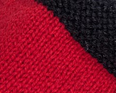 Red & Black Woollen Socks | Vegan Acrylic Wool
