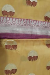 Yellow Banarasi Silk Saree | Gold Jari