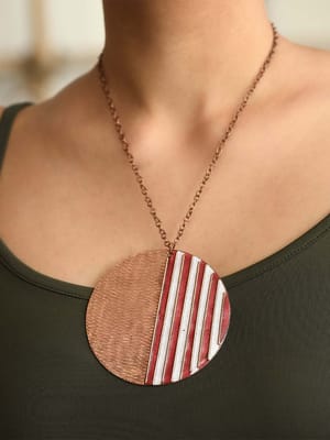 Crinkle Pendant - Fire Large