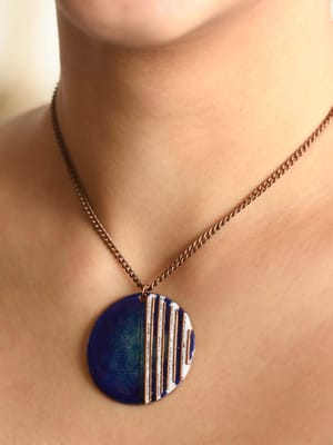Crinkle Pendant - Ocean Full