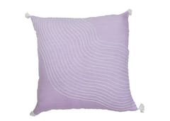 Purple Chikankari Embroidered Linen Cushions Cover
