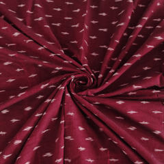 Maroon Ikkat Fabric