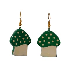 Mushroom Shaped Terracotta Earrings (Kids Collection)