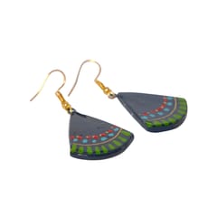 Dangling Terracotta Earrings (Geometric Collection)