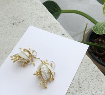 Shell Bouquet Beaded Earring