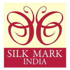 3stones | Handwoven | Hand Block | Pure Silk | Dupatta | Silk Mark | Blue | GCA1