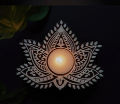 Handpainted Wooden Tea-Light Candles | Diwali Decor | Diyas and Lamps | Tea-Light Candles | Decorative Candles