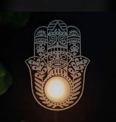 Handpainted Wooden Tea-Light Candles | Diwali Decor | Diyas and Lamps | Tea-Light Candles | Decorative Candles