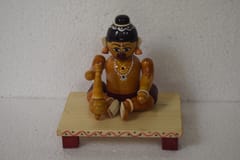 Baala Hanuman with Gada Wooden Showpiece