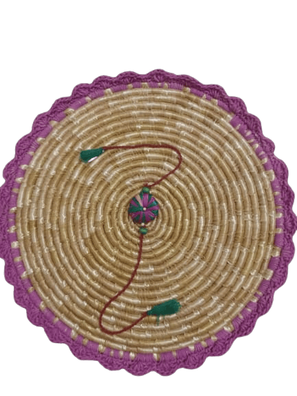Wheat Grass Hand Embroidered Rakhi Dual Color