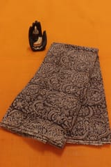 Black Kalamkari Handloom Cotton fabric -0030