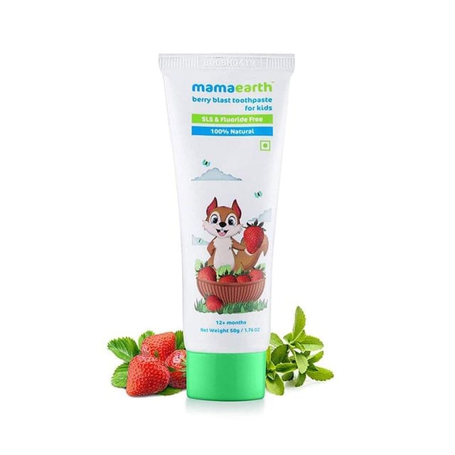 Mamaearth Berry Blast Toothpaste For Kids : 50 Gm