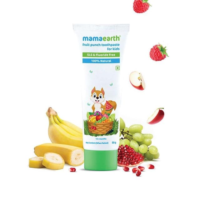 Mamaearth Fruit Punch Toothpaste For Kids : 50 Gm
