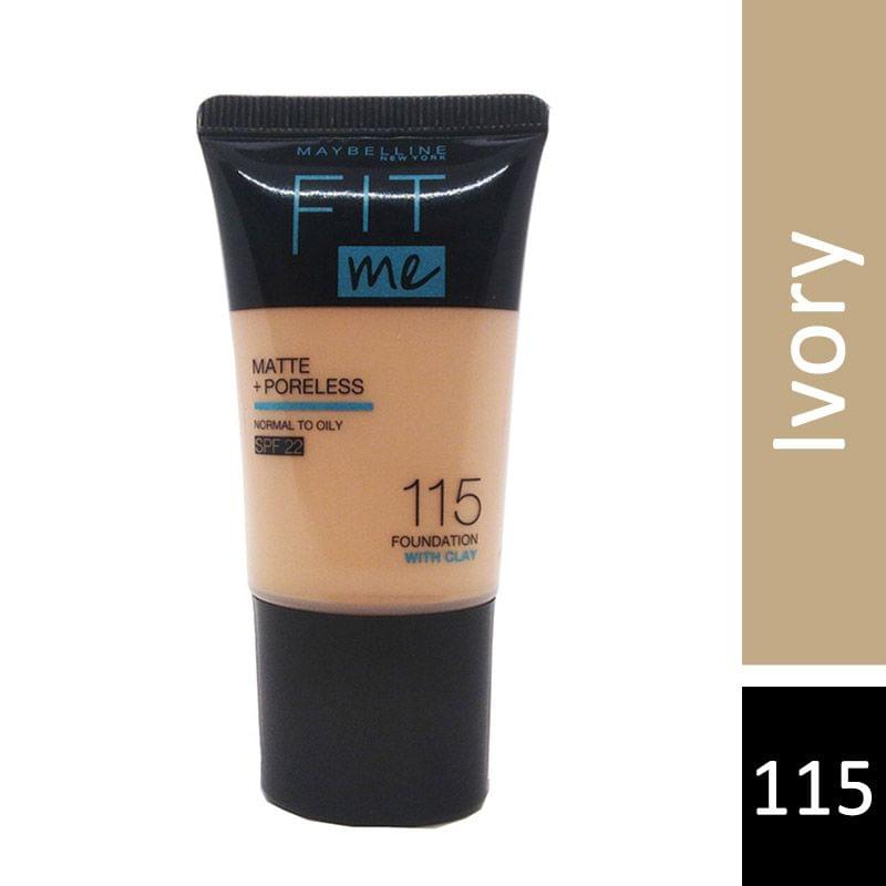 Maybelline New York Fit Me SPF 22 Foundation With Clay115 Tube