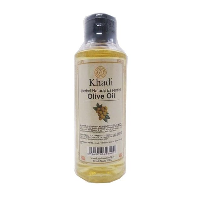 Khadi Herbal Natural Essential Olive Oil : 210 Ml