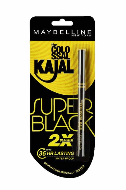 Maybelline New York The Colossal Kajal Super Black : 0.35 Gm