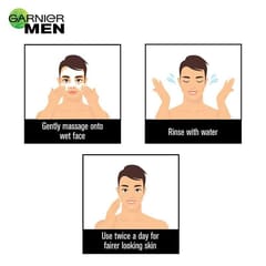 Garnier Men Power White Fairness Face Wash : 100Gm