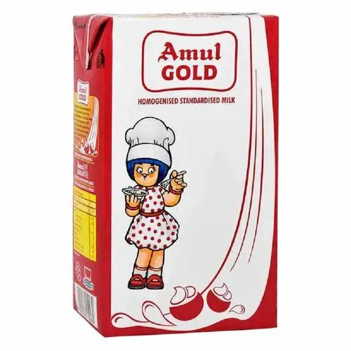 Amul Gold Homogenised Standardised Milk : 1 Ltr