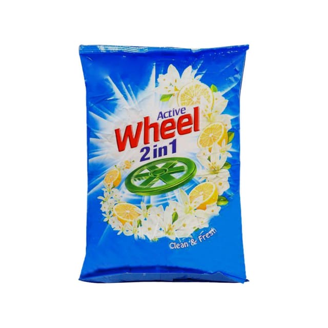 Active Wheel 2in1 Clean & Fresh Detergent Powder: 500gm