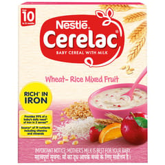 Nestle Cerelac  Wheat  Rice Mixed Fruit  : 300 gm