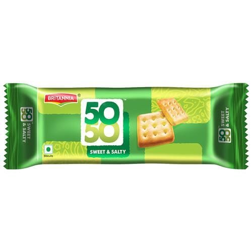 Britannia 50-50 Sweet & Salty Biscuits : 69.2 Gm
