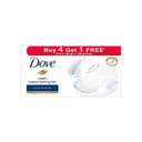 Dove Soap Cream Bar : 4 x 125 Gm (Free : 125 Gm) #