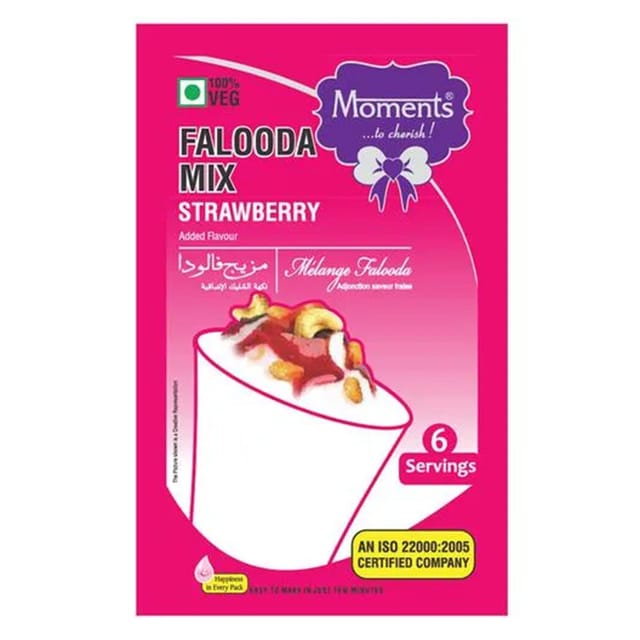 Moments Falooda Mix Strawberry : 200 Gm