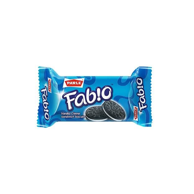 Parle Fabio Vanilla Creme Sandwich Biscuits : 50 Gm