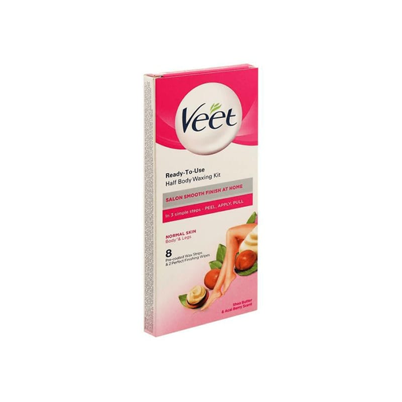 Veet Ready-To-Use Half Body Waxing Kit For Normal Skin