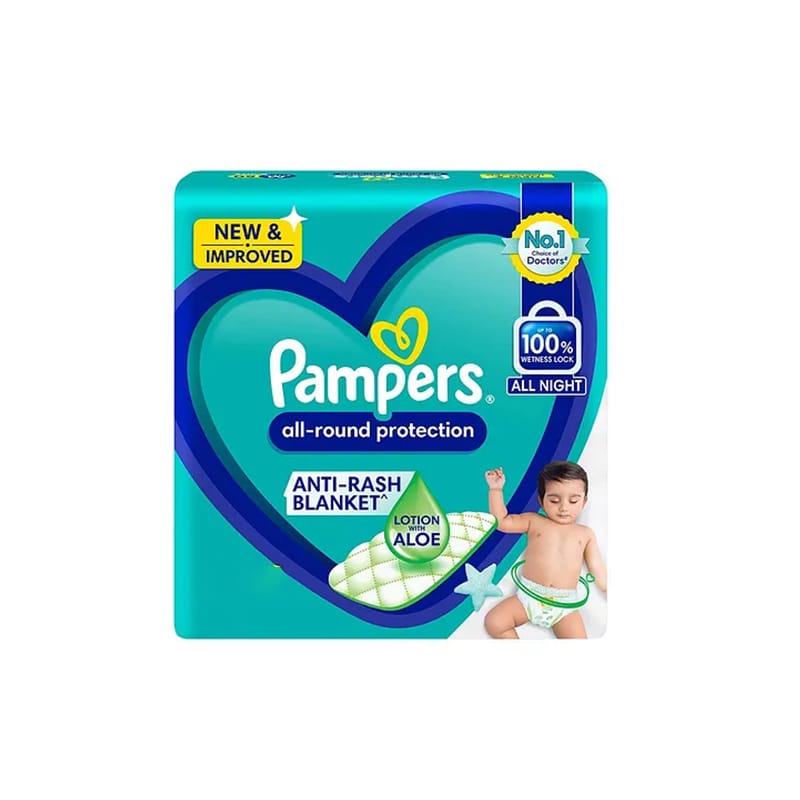 Pampers All Round Protection Lotion With Aloe Daiper Pants MD