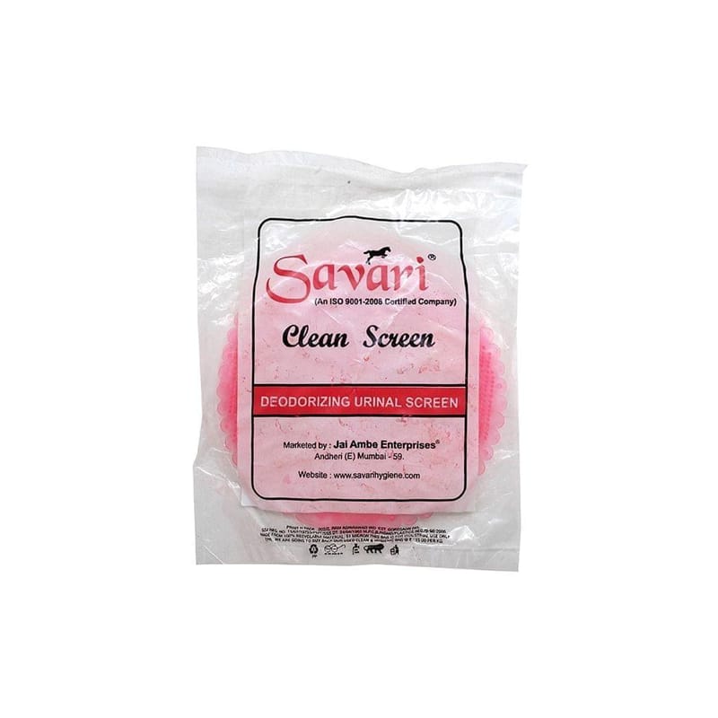 Savari Clean Screen Deodorizing Urinal Screen Pink