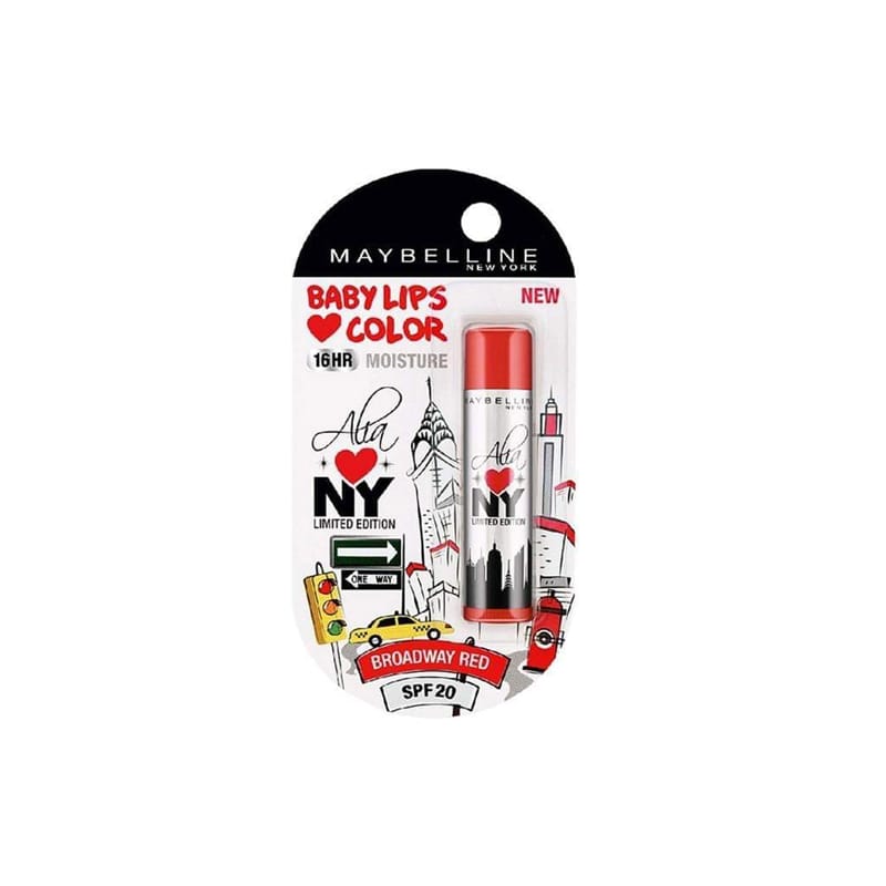 Maybelline New York Baby Lips Color SPF 20 Lip Balm Broadway Red