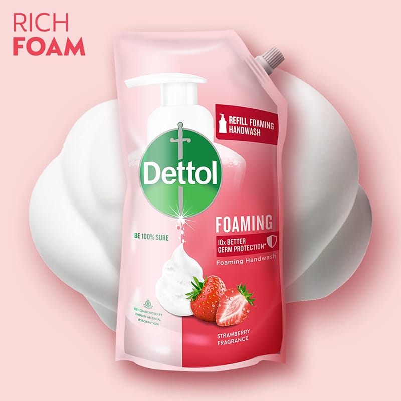 Dettol Refill Foaming Strawberry Handwash